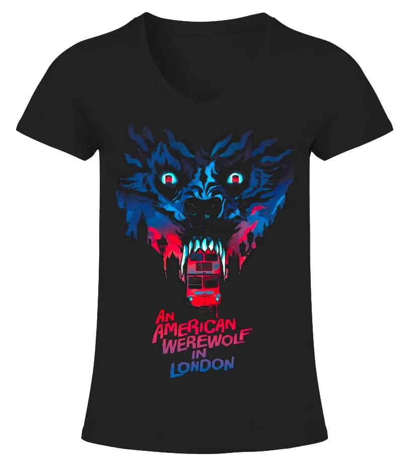 011. An American Werewolf in London BK Camiseta cuello pico Mujer