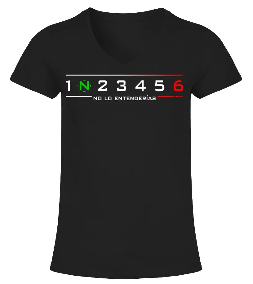 1 N 2 3 4 5 6 ® Edición Limitada Camiseta cuello pico Mujer