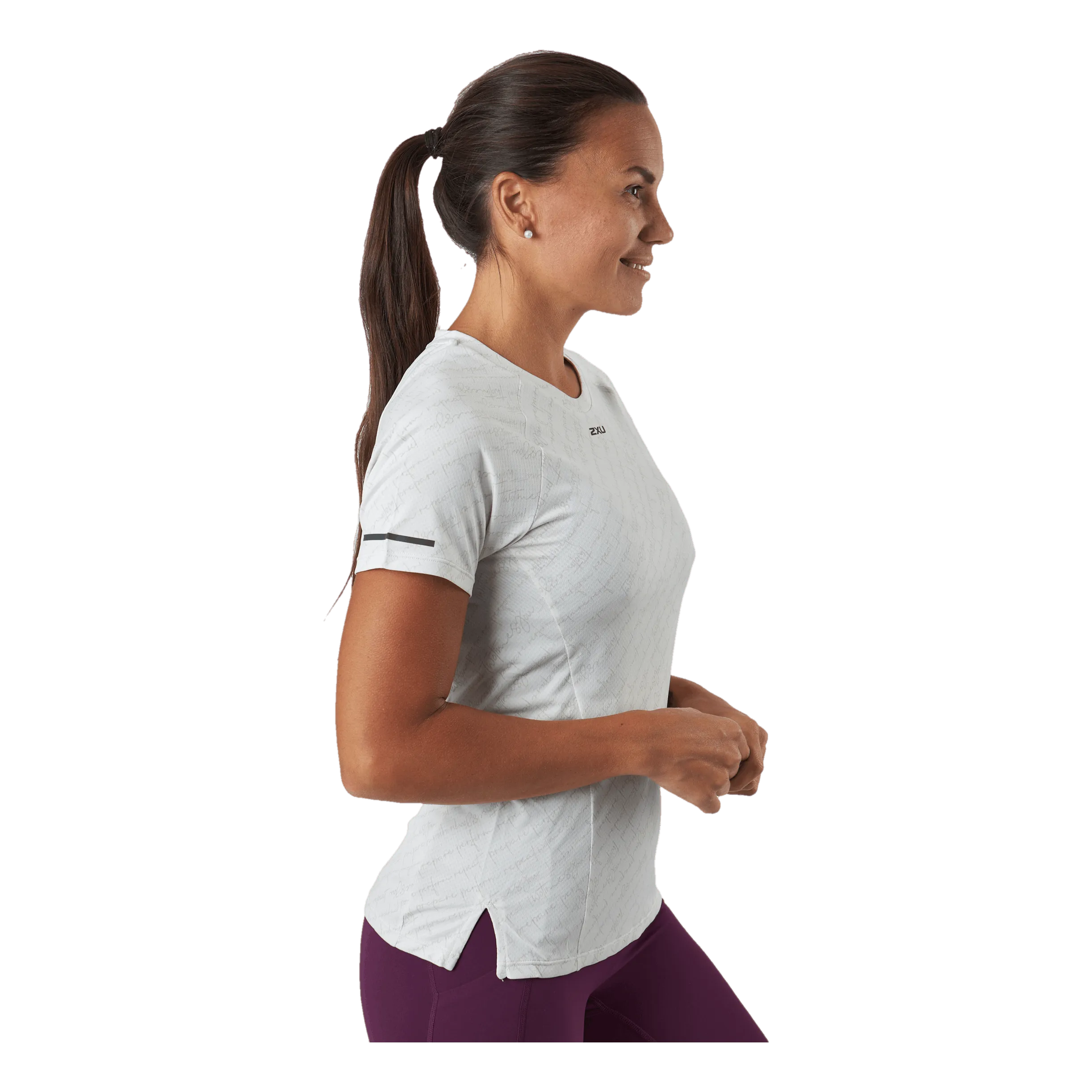 2xu Light Speed Tee Tty Script/black Reflective