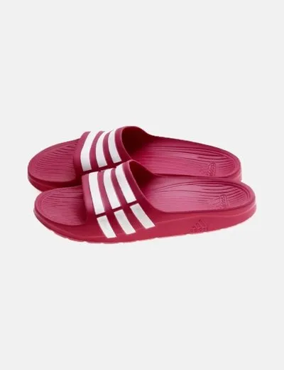 Adidas Chancla rosa rayas