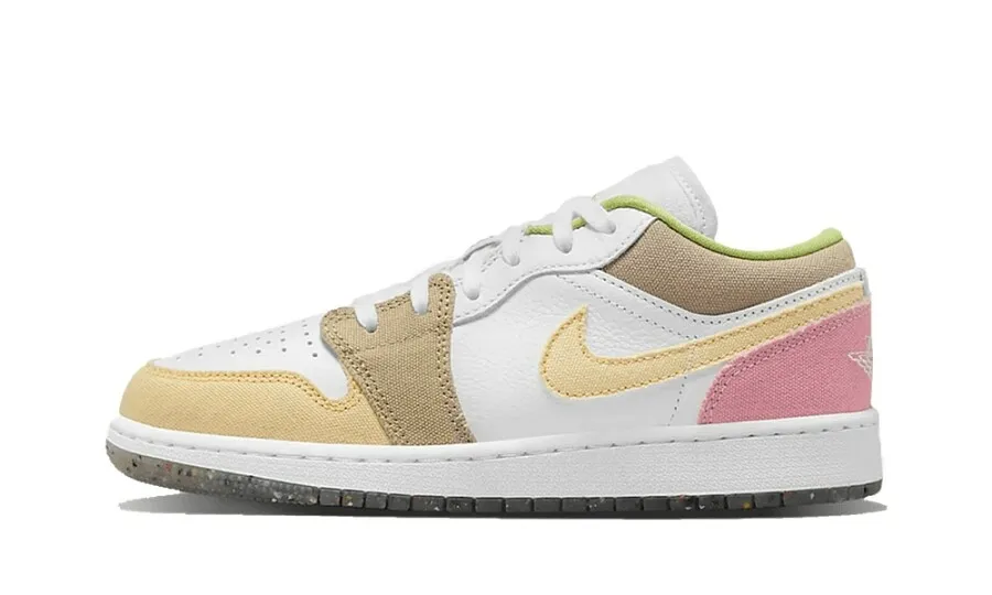 Air Jordan 1 Low Pastel Grind Vivid Green (GS)