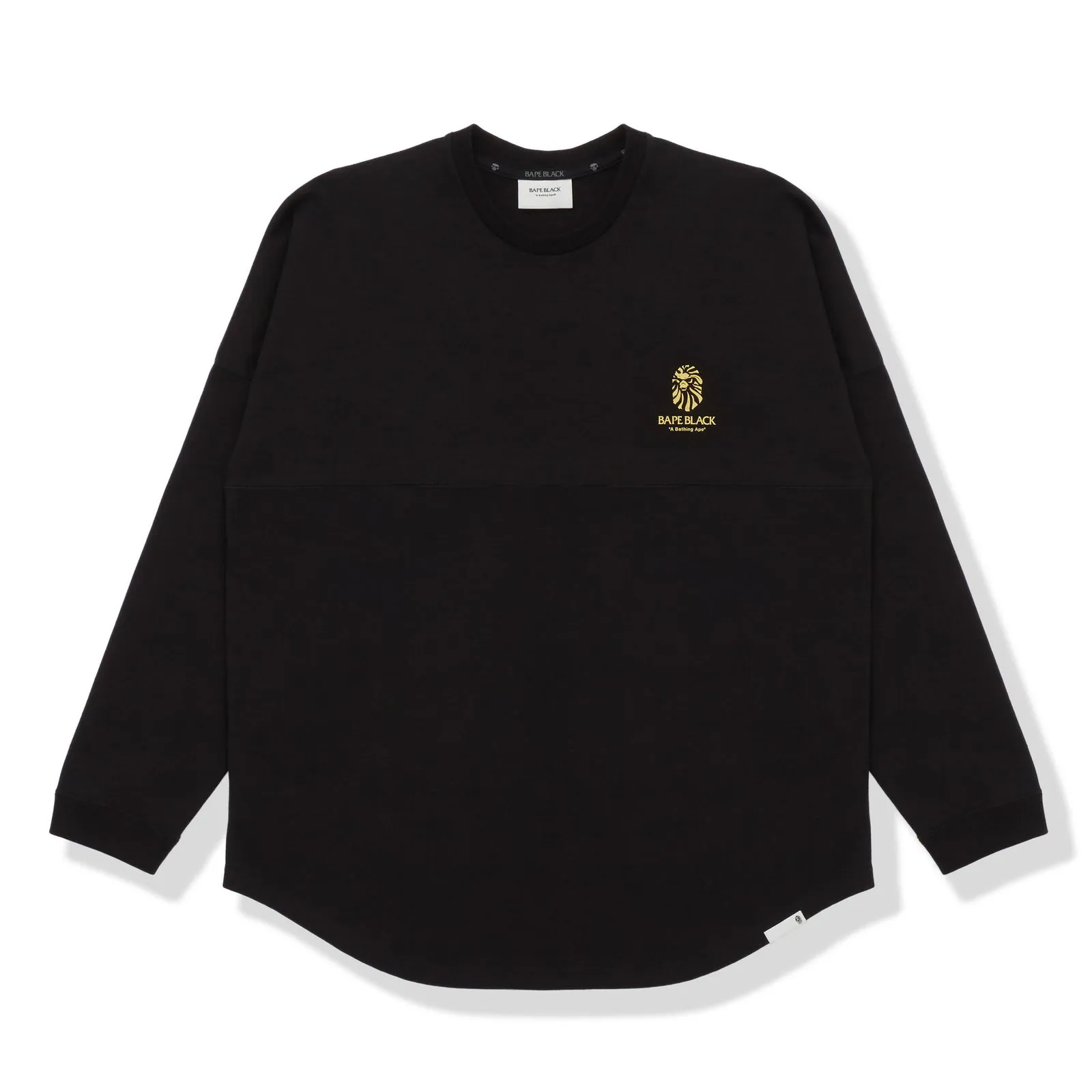 BAPE BAPE BLACK Paisley Logo L/S Tee Black Yellow
