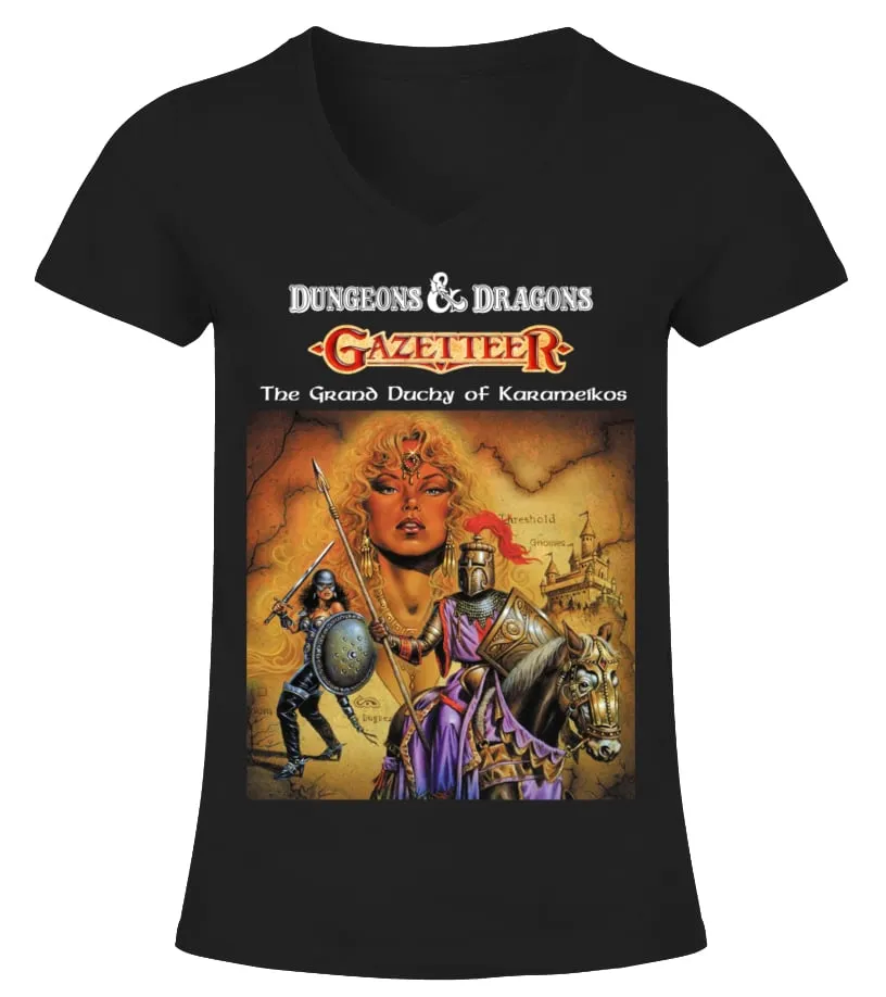 BDND1977001BK. CAMPAIGN  THE GRAND DUCHY OF KARAMEIKOS CAMISETA CUELLO PICO MUJER