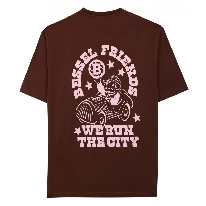 BESSEL THE CITY TEE CHOCOLATE