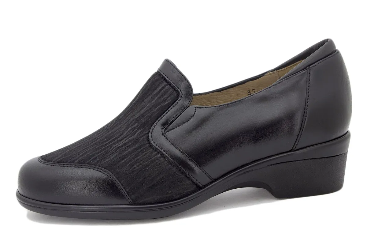 Black Leather Elastic Fitting