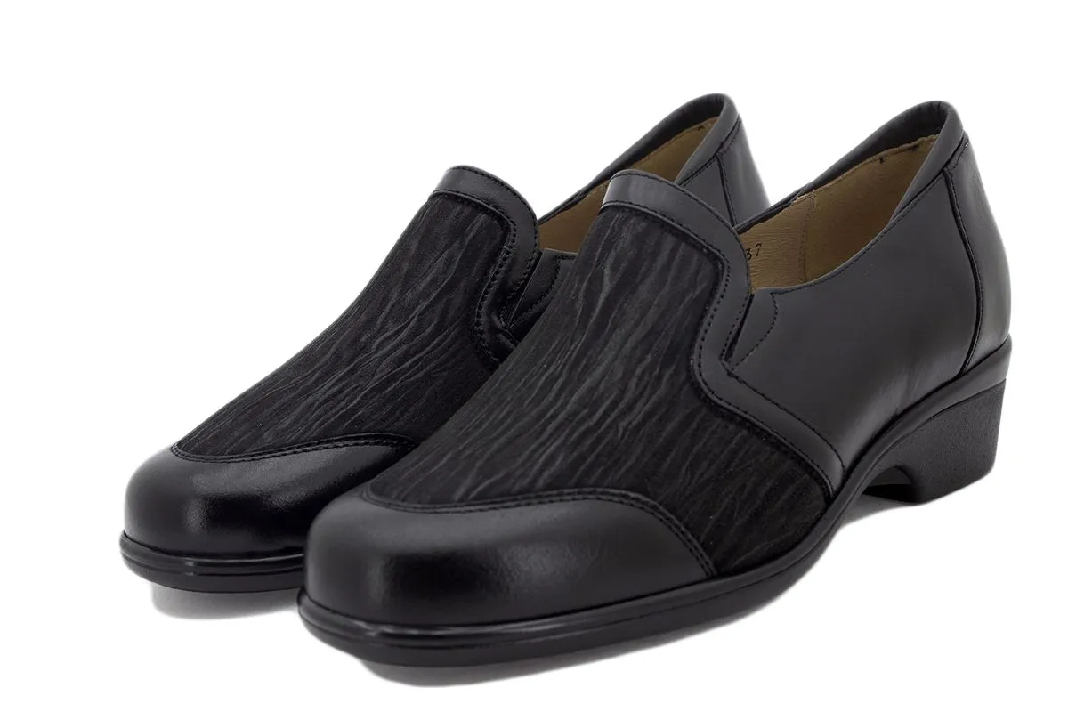 Black Leather Elastic Fitting