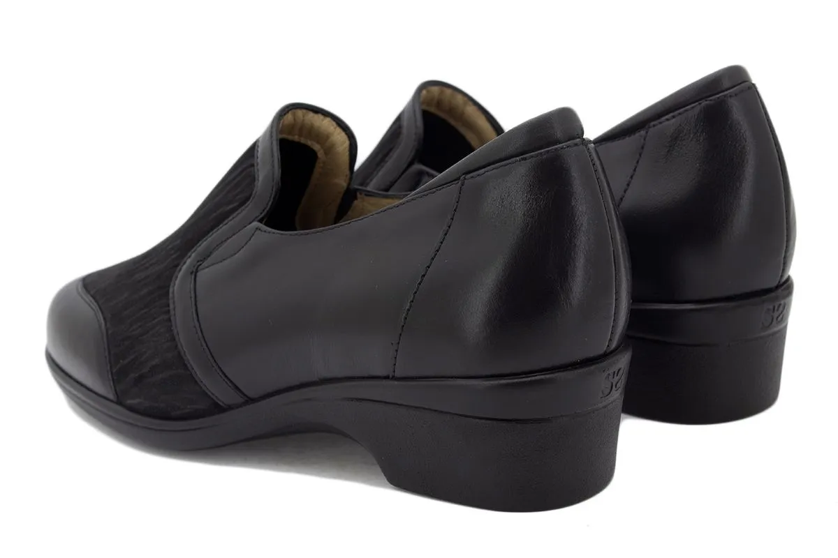 Black Leather Elastic Fitting