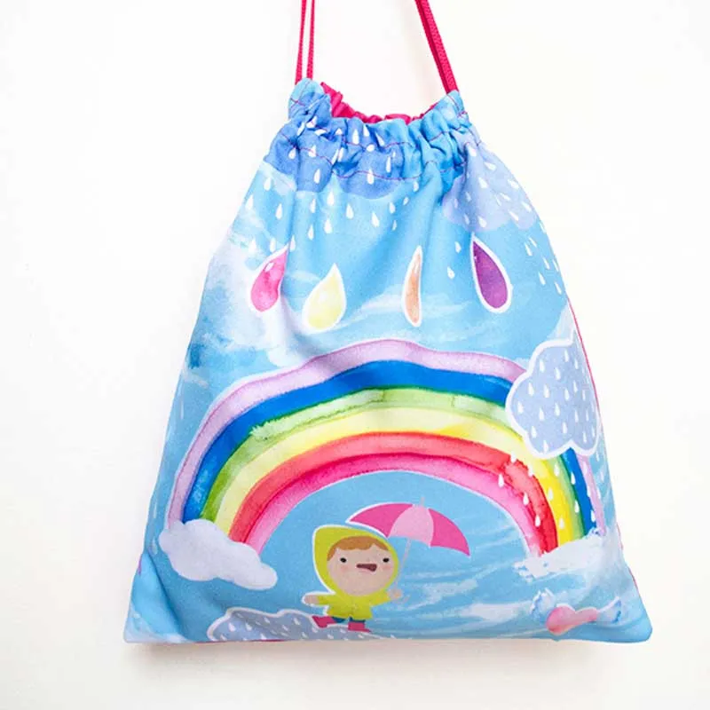 BOLSA DE TELA MERIENDA ARCOíRIS  DYNEKE