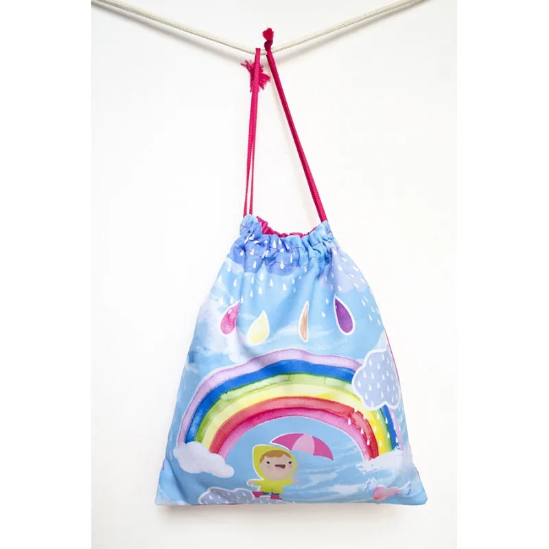 BOLSA DE TELA MERIENDA ARCOíRIS  DYNEKE