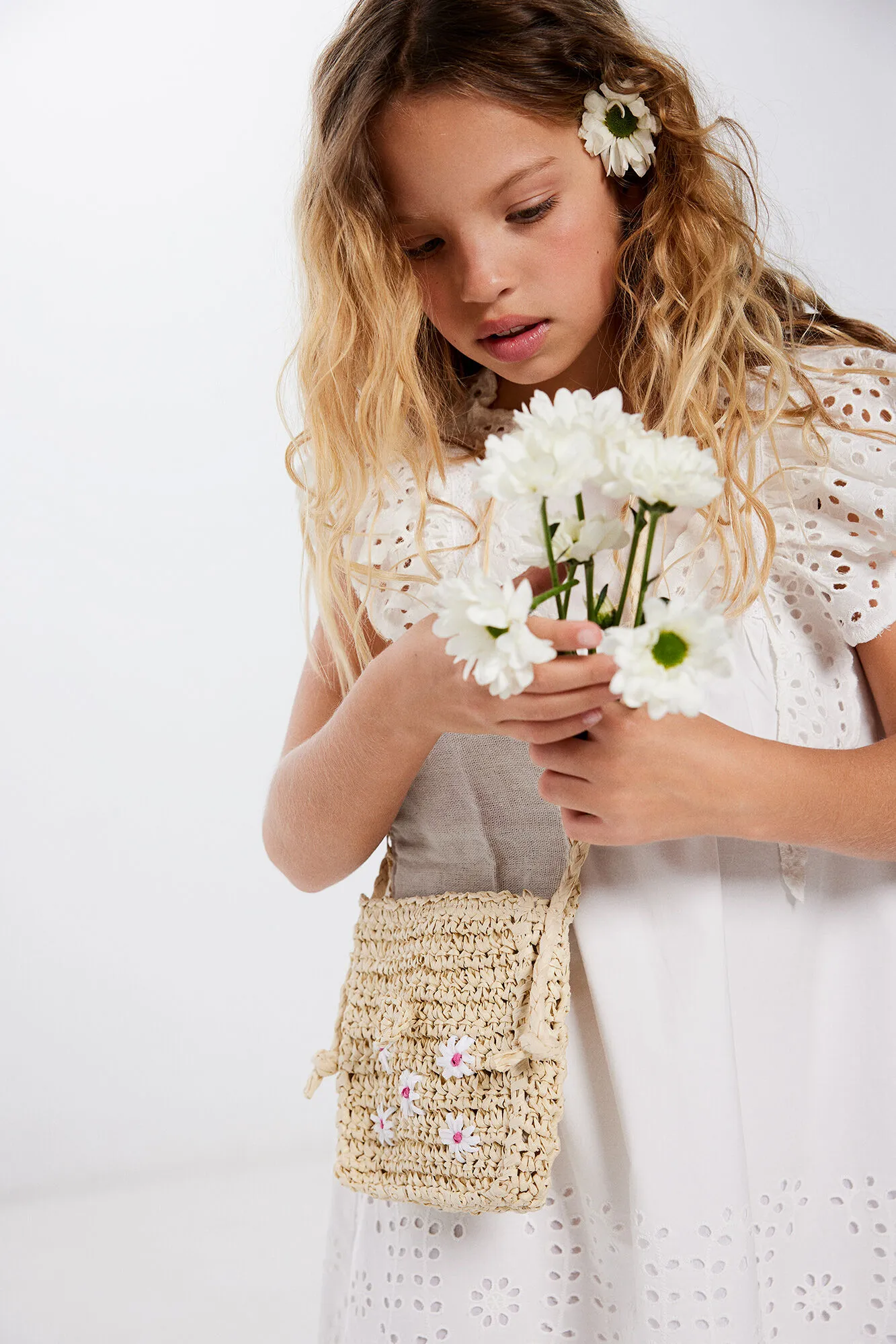 Bolso margaritas niña