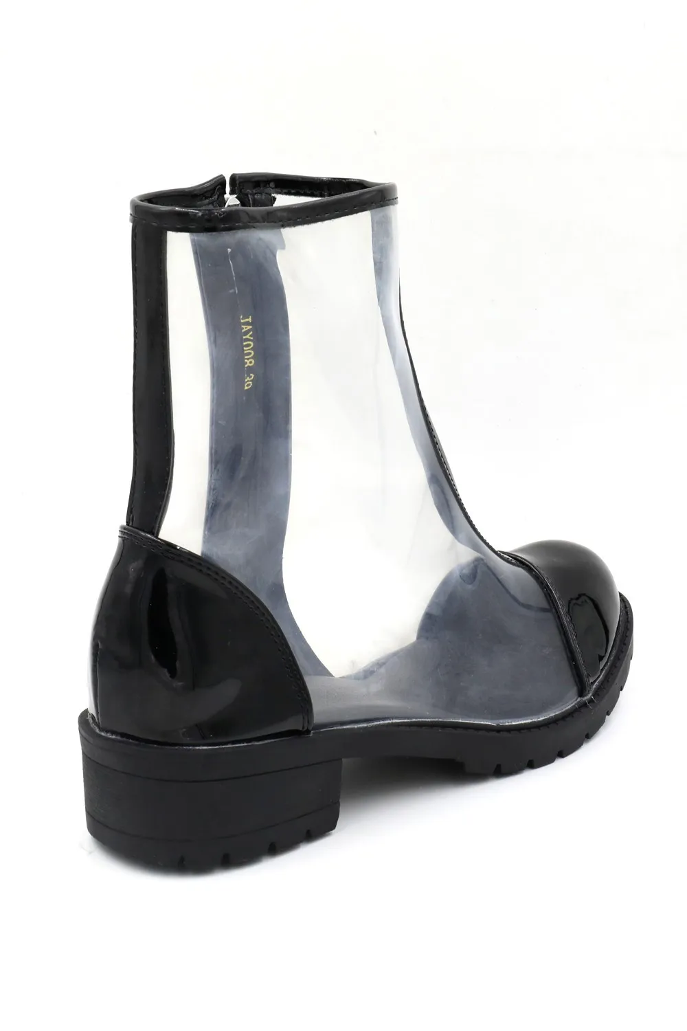 Botas negras transparentes