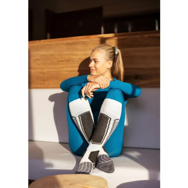 Calcetines de esquí para mujer Falke SK1 Comfort (blanco roto)