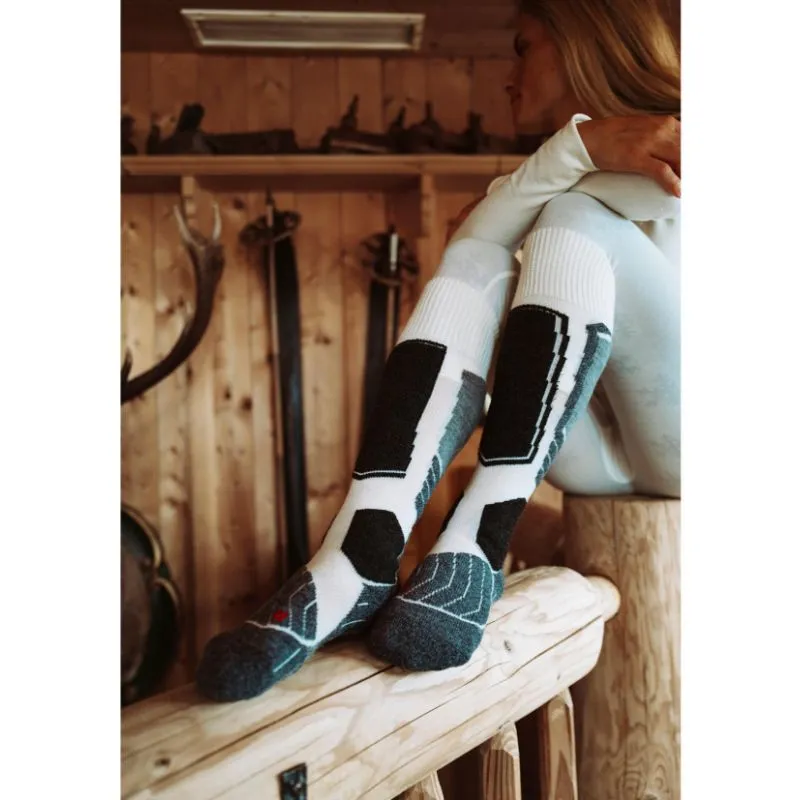 Calcetines de esquí para mujer Falke SK1 Comfort (blanco roto)