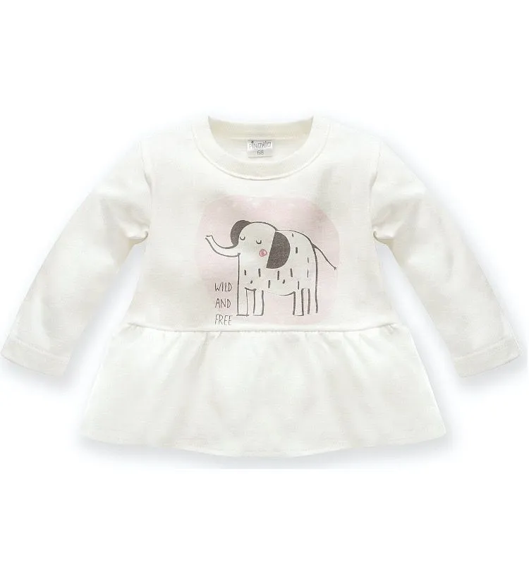 Camiseta de bebé niña con volantes Wild Animals