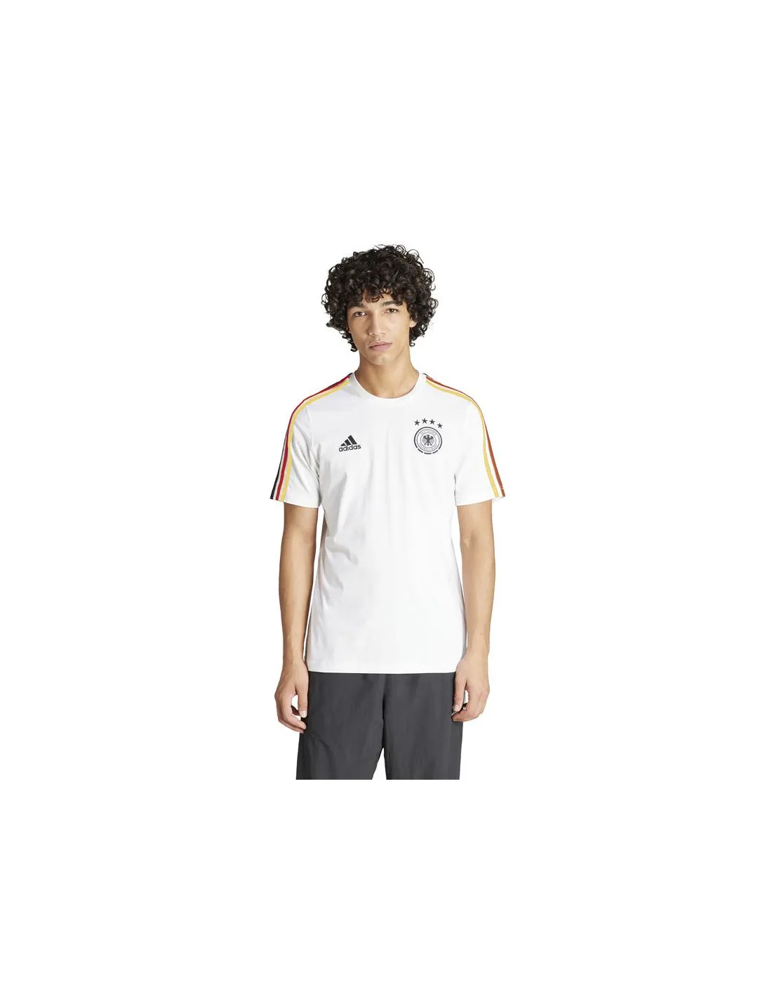 Camiseta de Fútbol adidas Alemania DNA Hombre Blanco