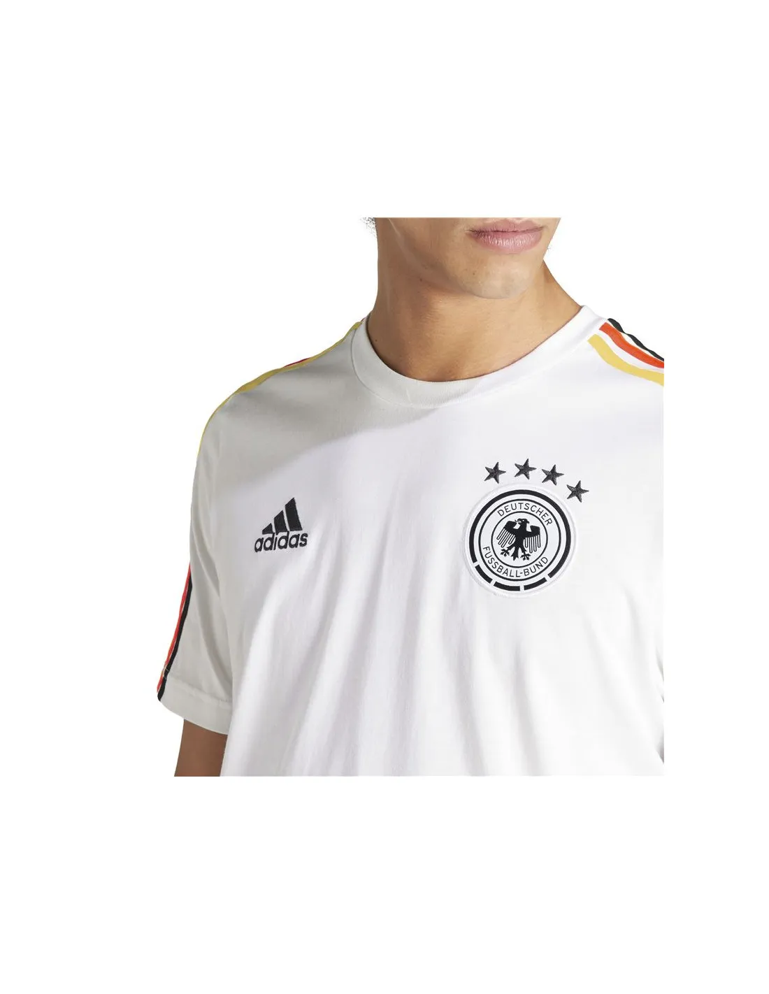 Camiseta de Fútbol adidas Alemania DNA Hombre Blanco