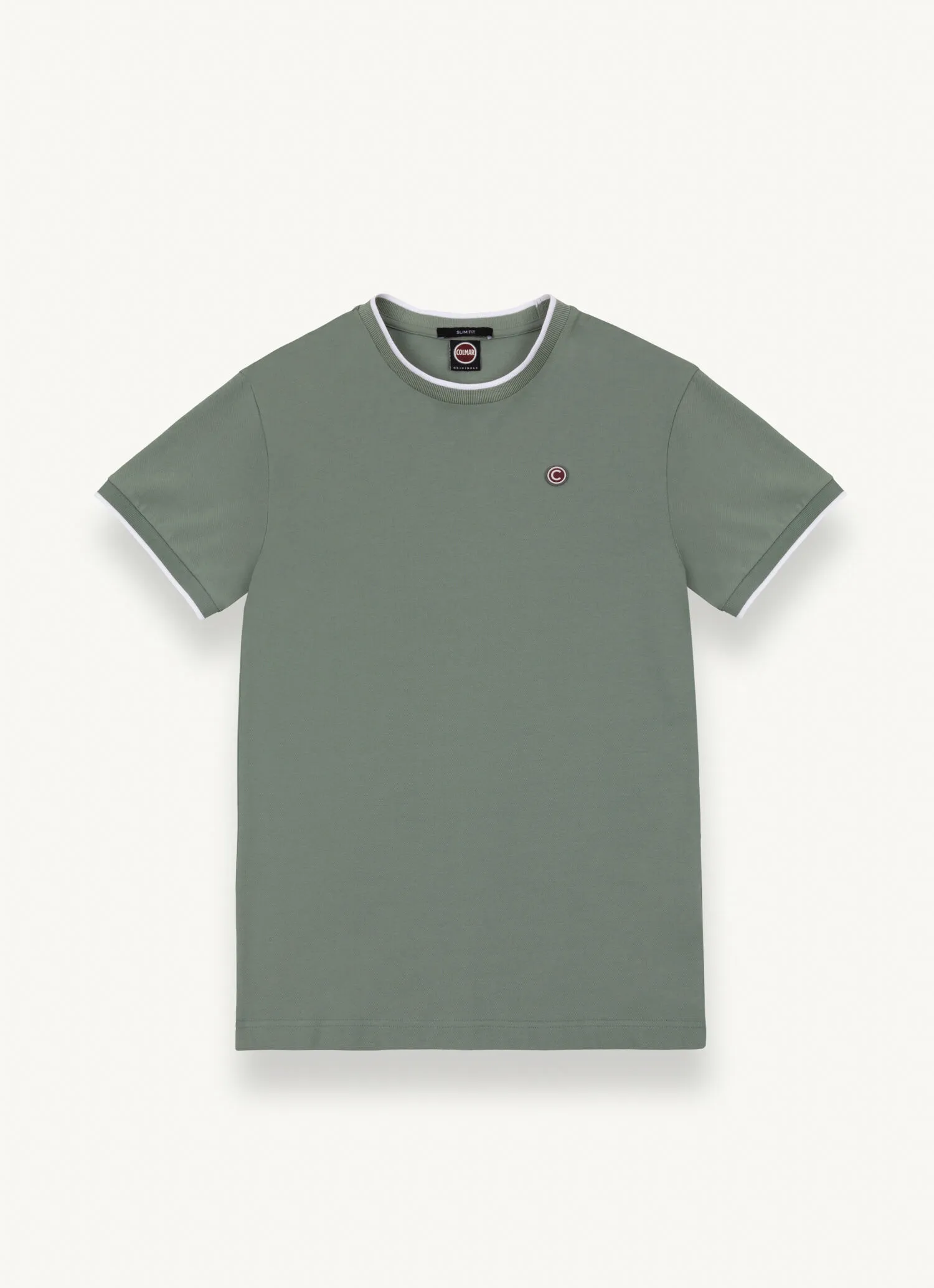 Camiseta de piqué de algodón elástico