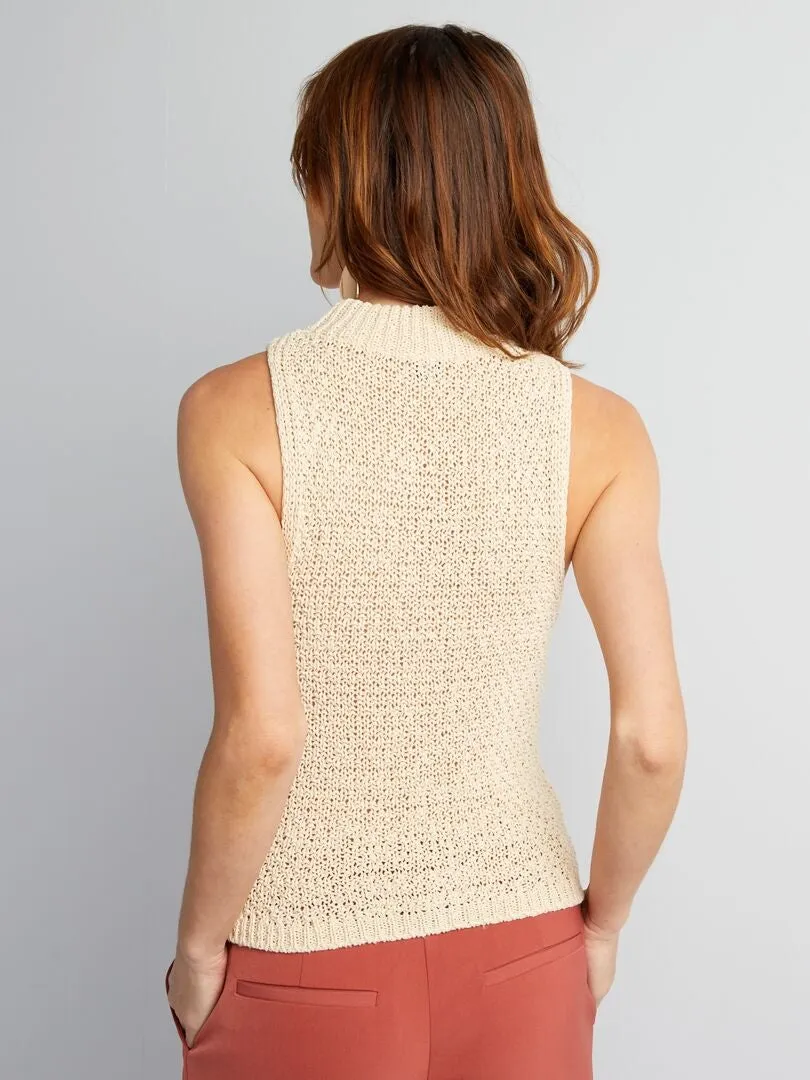 CHALECO  BEIGE
