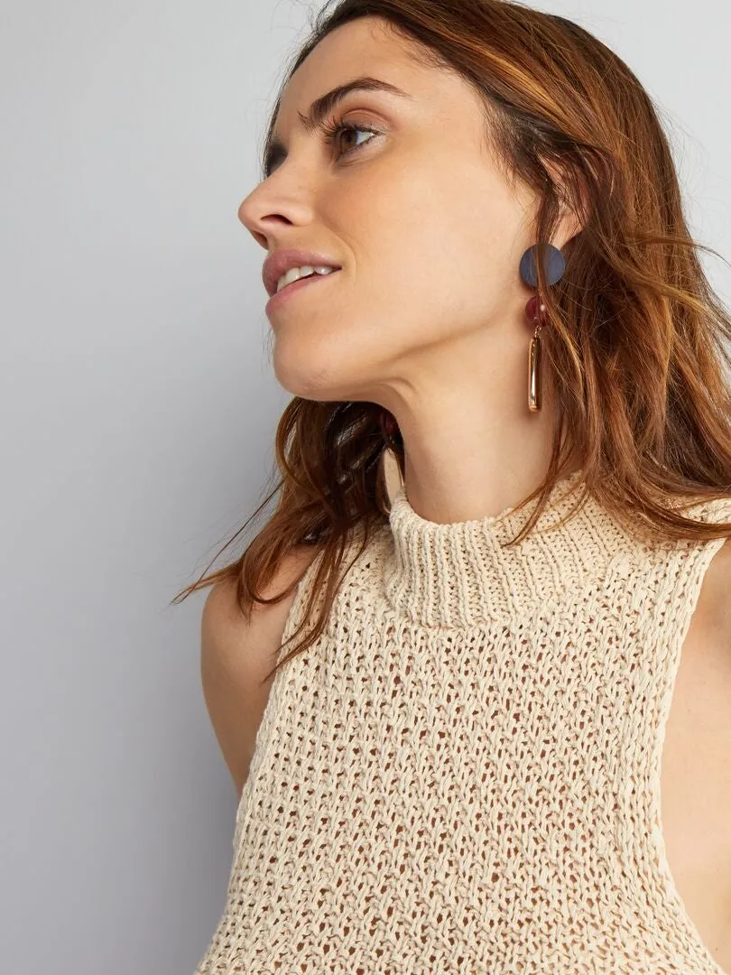 CHALECO  BEIGE