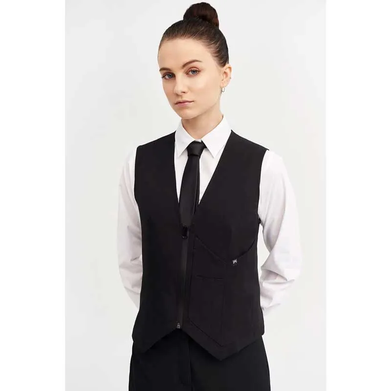 CHALECO DE CAMARERA CON CREMALLERA SLIM FIT  MONZA