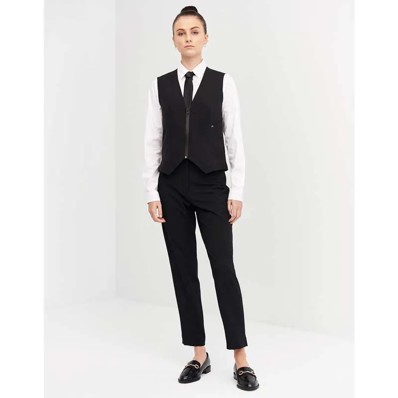 CHALECO DE CAMARERA CON CREMALLERA SLIM FIT  MONZA