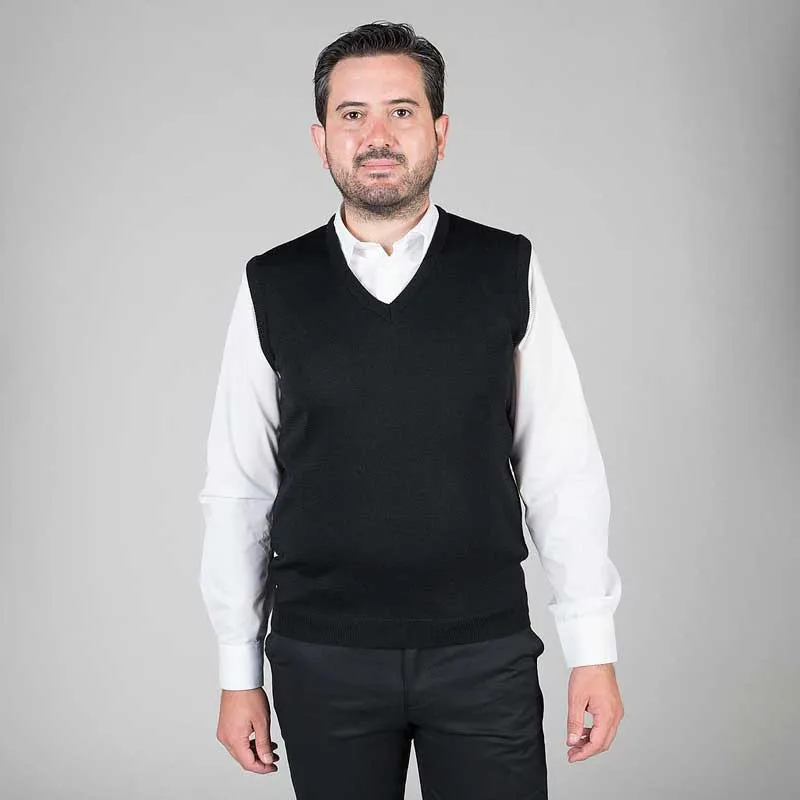 CHALECO DE PUNTO NEGRO DE HOMBRE  GARY'S