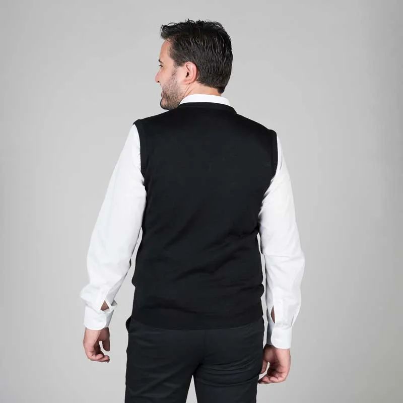 CHALECO DE PUNTO NEGRO DE HOMBRE  GARY'S