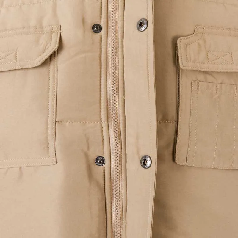 CHALECO DE TRABAJO ACOLCHADO BEIGE ARENA  VELILLA 108