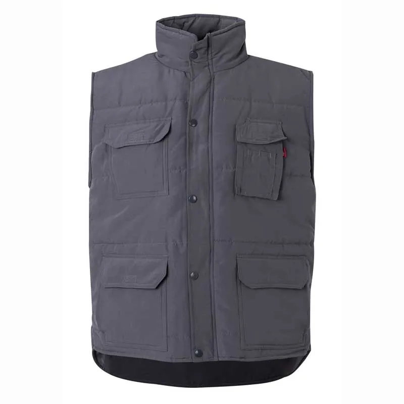 CHALECO DE TRABAJO ACOLCHADO GRIS  VELILLA 108