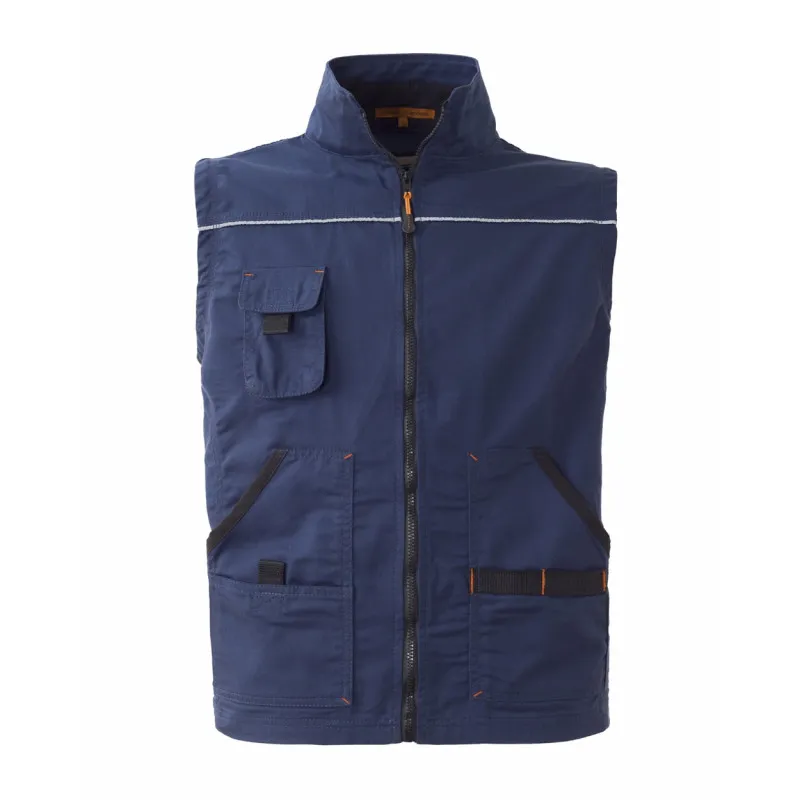 CHALECO DE TRABAJO BICOLOR AZUL Y NEGRO FANGIO  ROSSINI