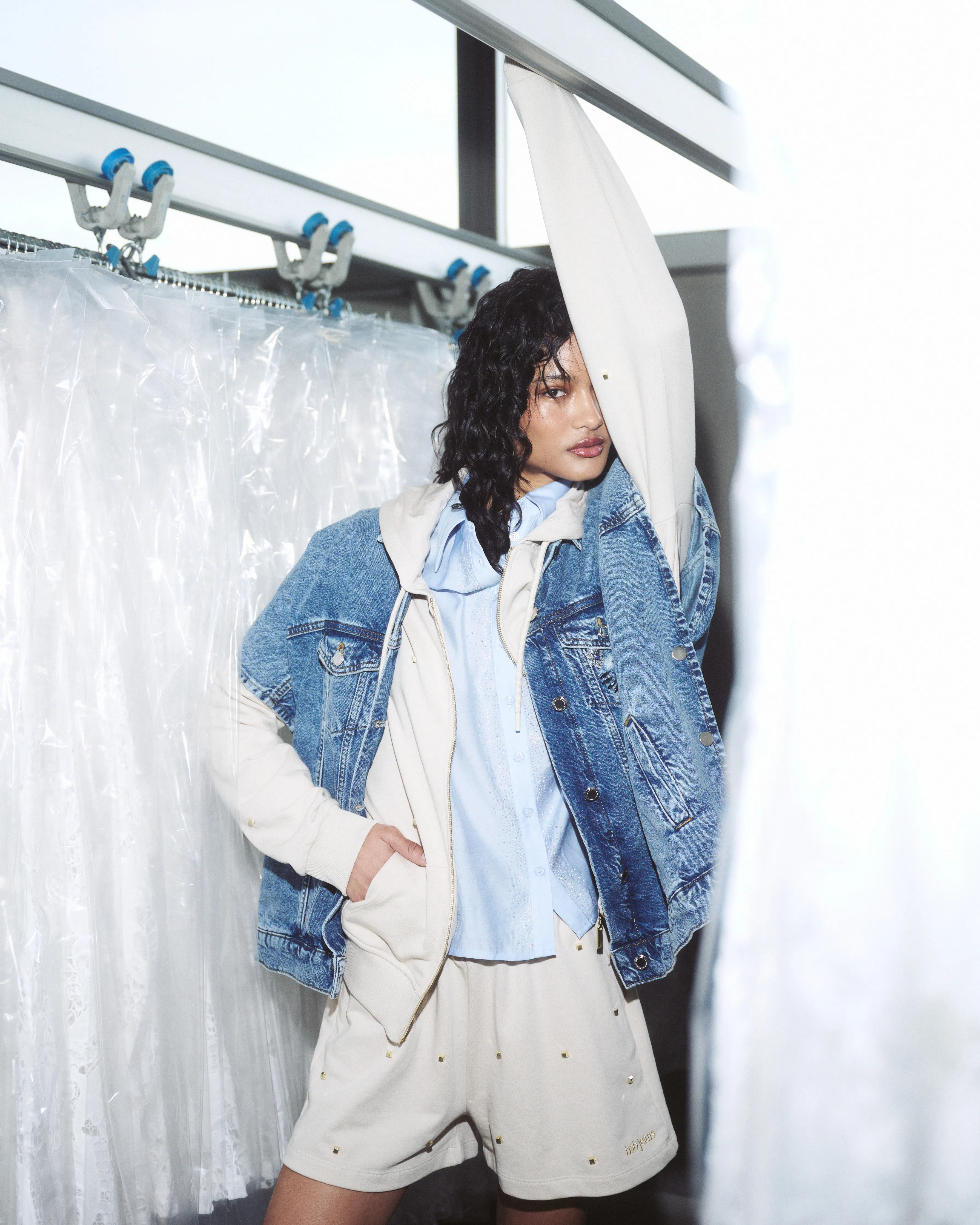 Chaleco vaquero Oversize Pedreria