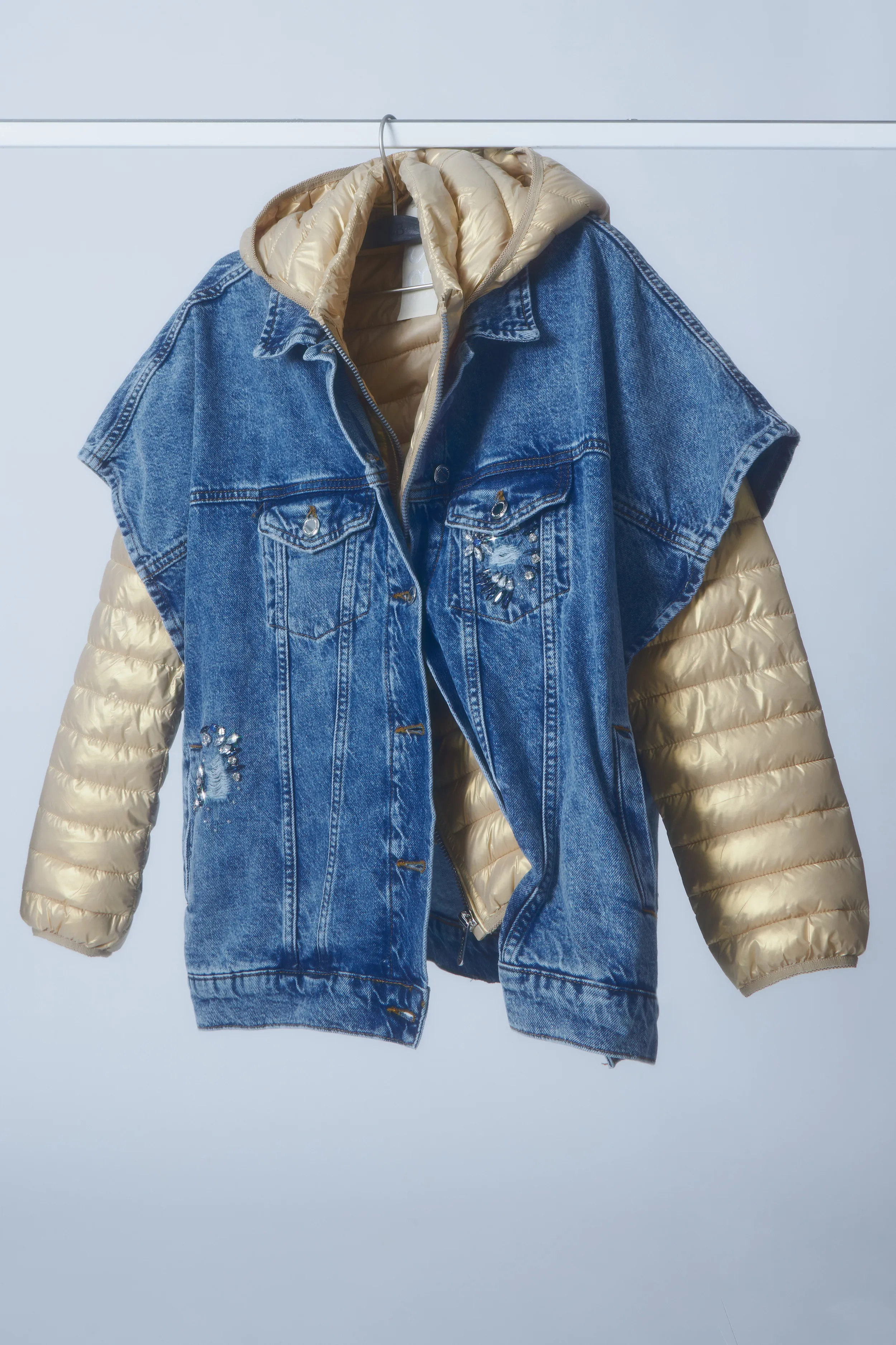 Chaleco vaquero Oversize Pedreria