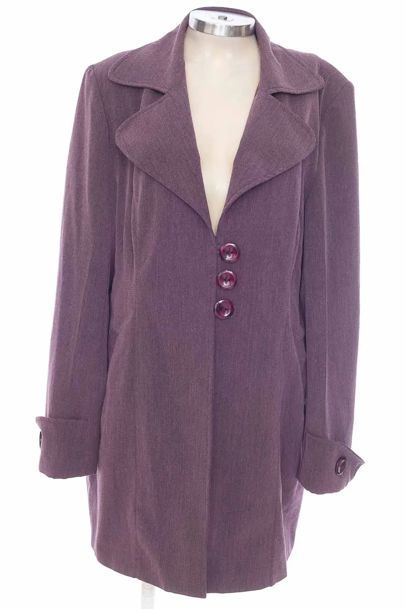 CHAQUETA / ABRIGO COLOR MORADO  ANCLA