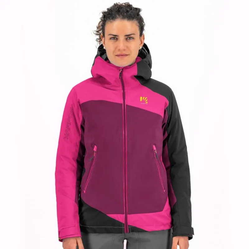 CHAQUETA DE ESQUíMONTAñISMO PARA MUJER KARPOS MARMOLADA (RASPBERRY R/CABARET/BLACK)
