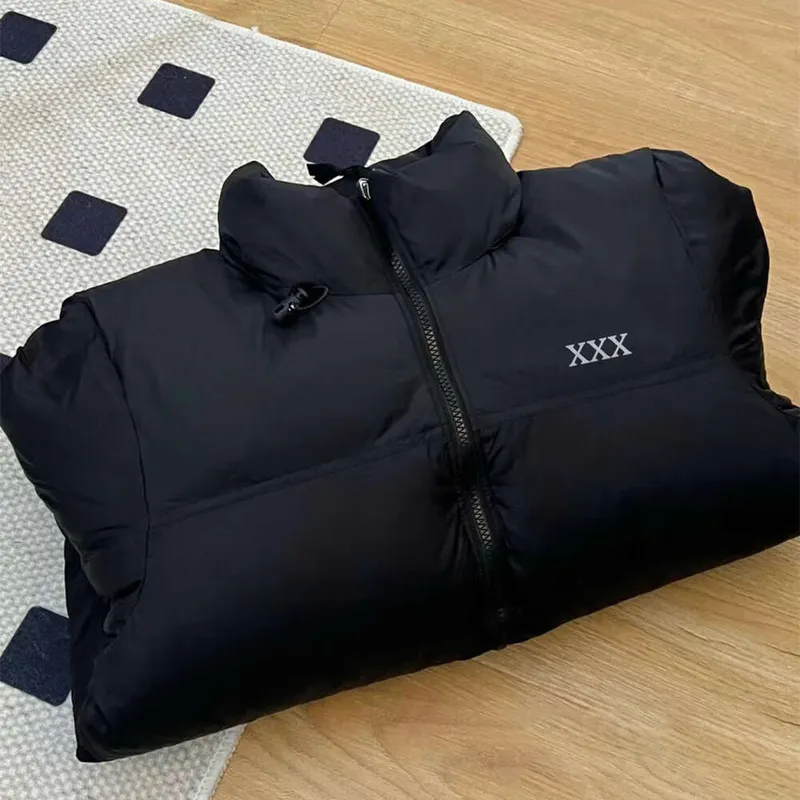 Chaqueta de invierno chaqueta hemparcher chaqueta para hombres para hombres con capucha parkas letras impresión pareja ropa romp