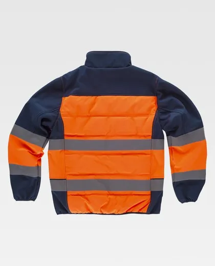 Chaqueta Workshell Naranja / Marino