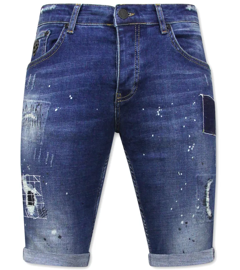 COMPRAR PANTALONES VAQUEROS CORTOS STRETCH  1035SH  AZUL