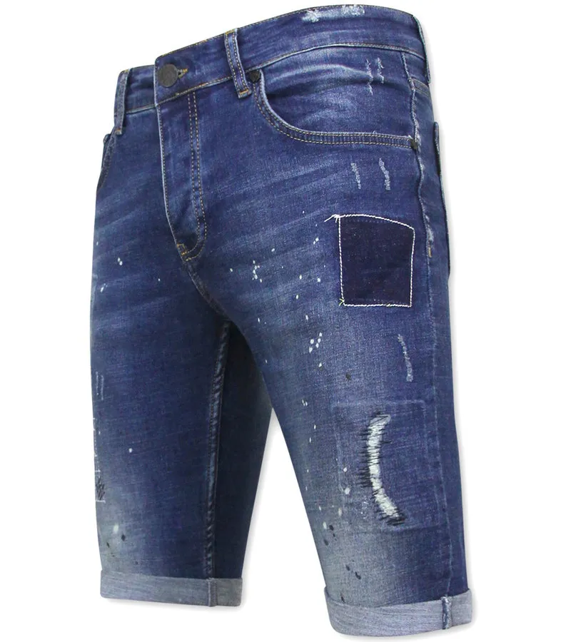 COMPRAR PANTALONES VAQUEROS CORTOS STRETCH  1035SH  AZUL