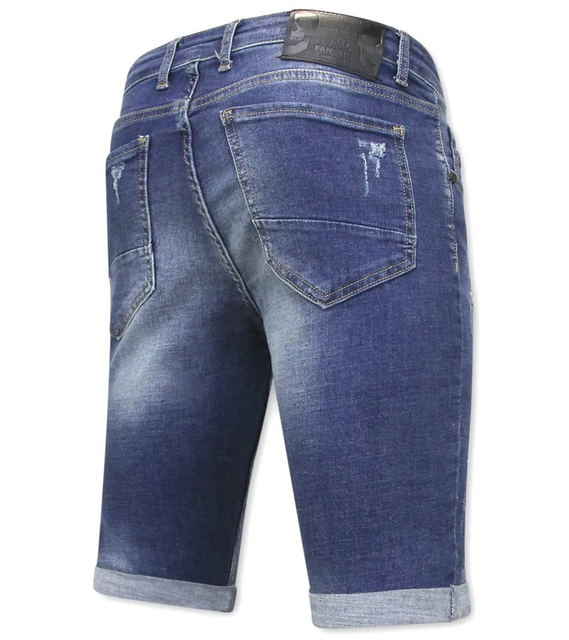 COMPRAR PANTALONES VAQUEROS CORTOS STRETCH  1035SH  AZUL