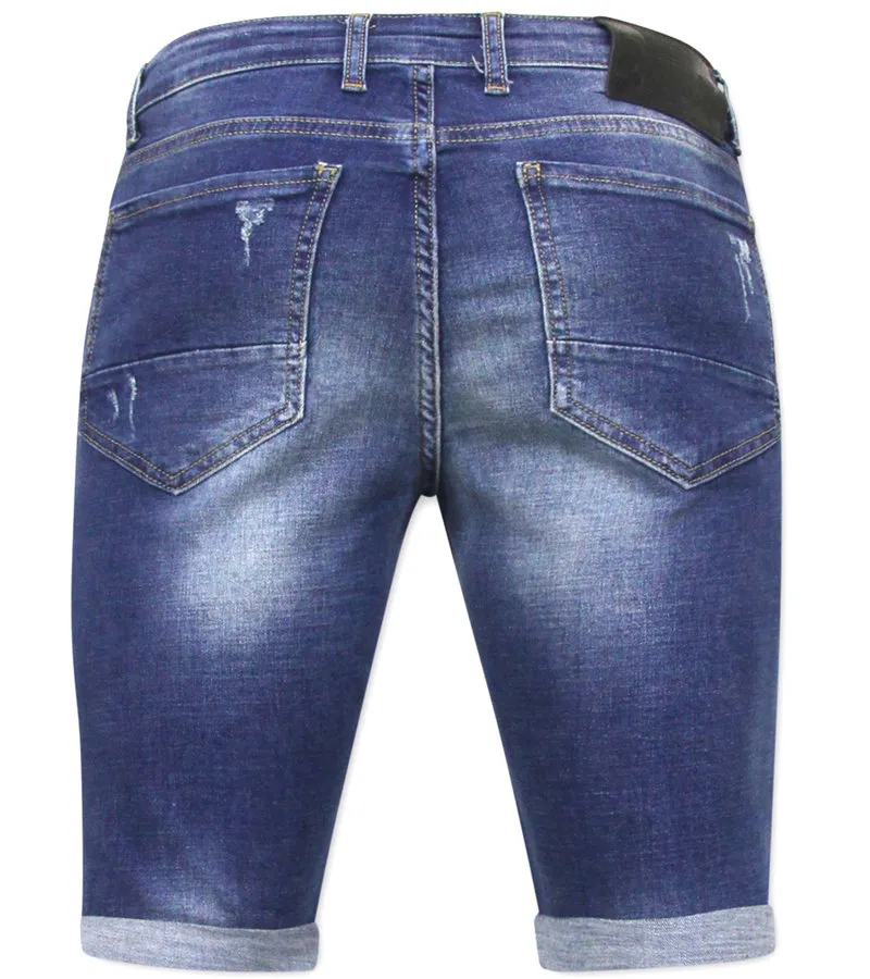COMPRAR PANTALONES VAQUEROS CORTOS STRETCH  1035SH  AZUL