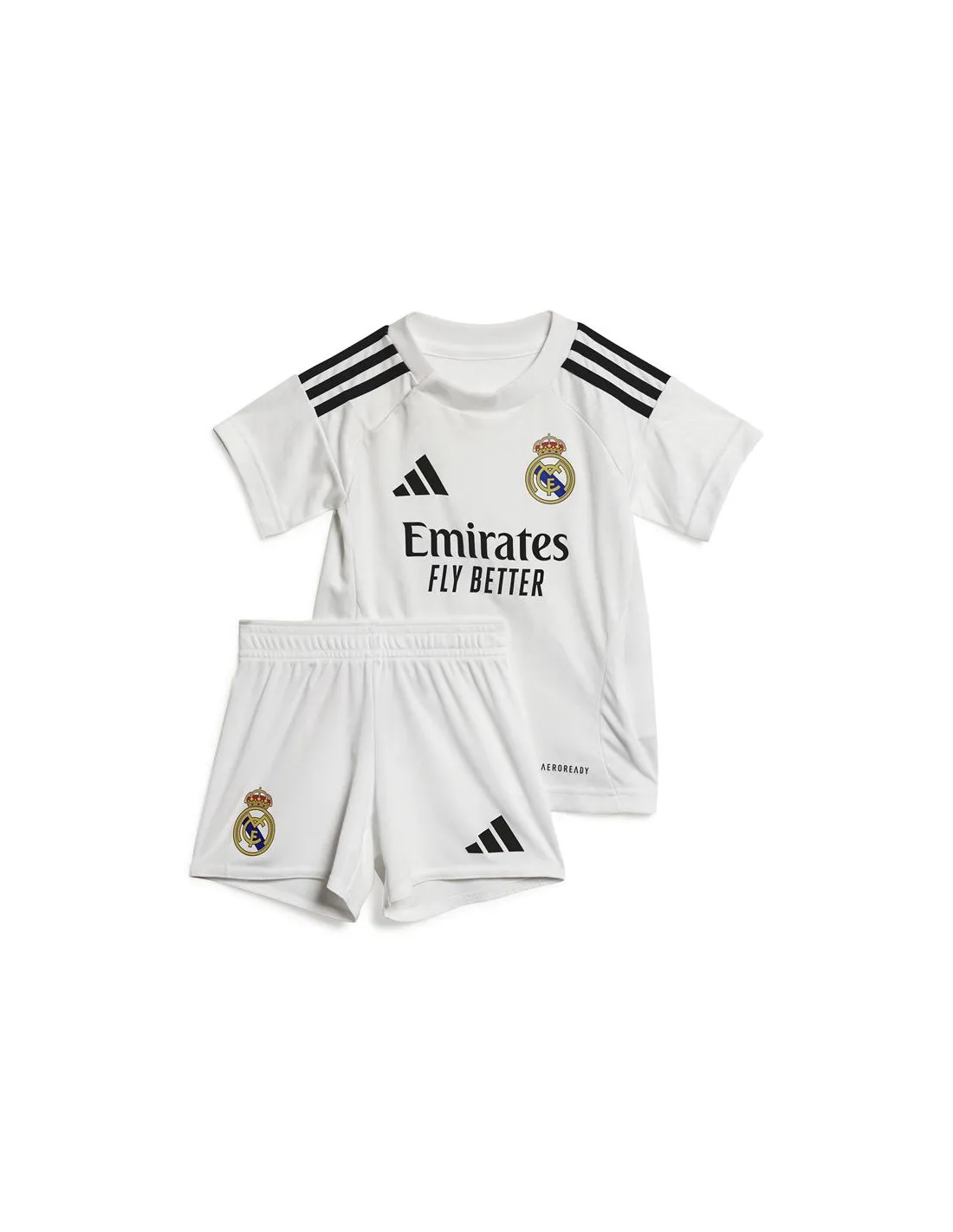 Conjunto de Fútbol adidas Real Madrid 24/25 Bebés Blanco
