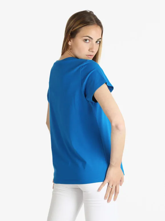Coveri Moving Camiseta de mujer de manga corta con estampado