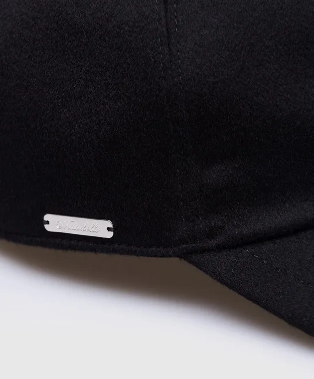 Enrico Mandelli Black cashmere cap