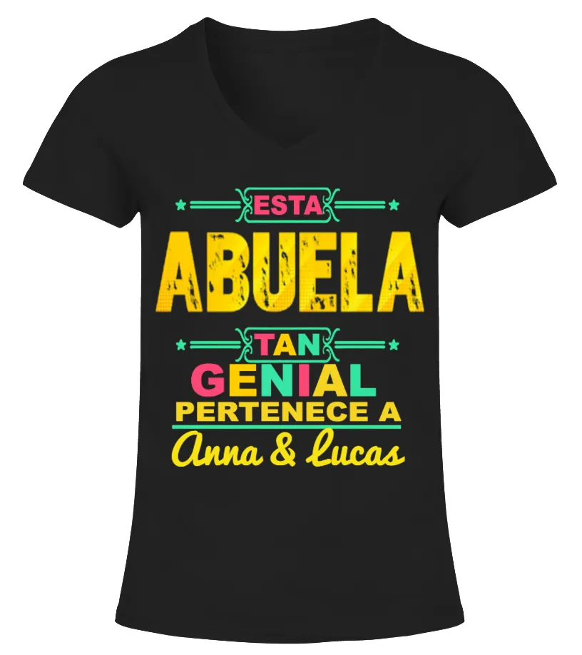 Esta abuela tan genial pertenece a Anna & Lucas Camiseta cuello pico Mujer