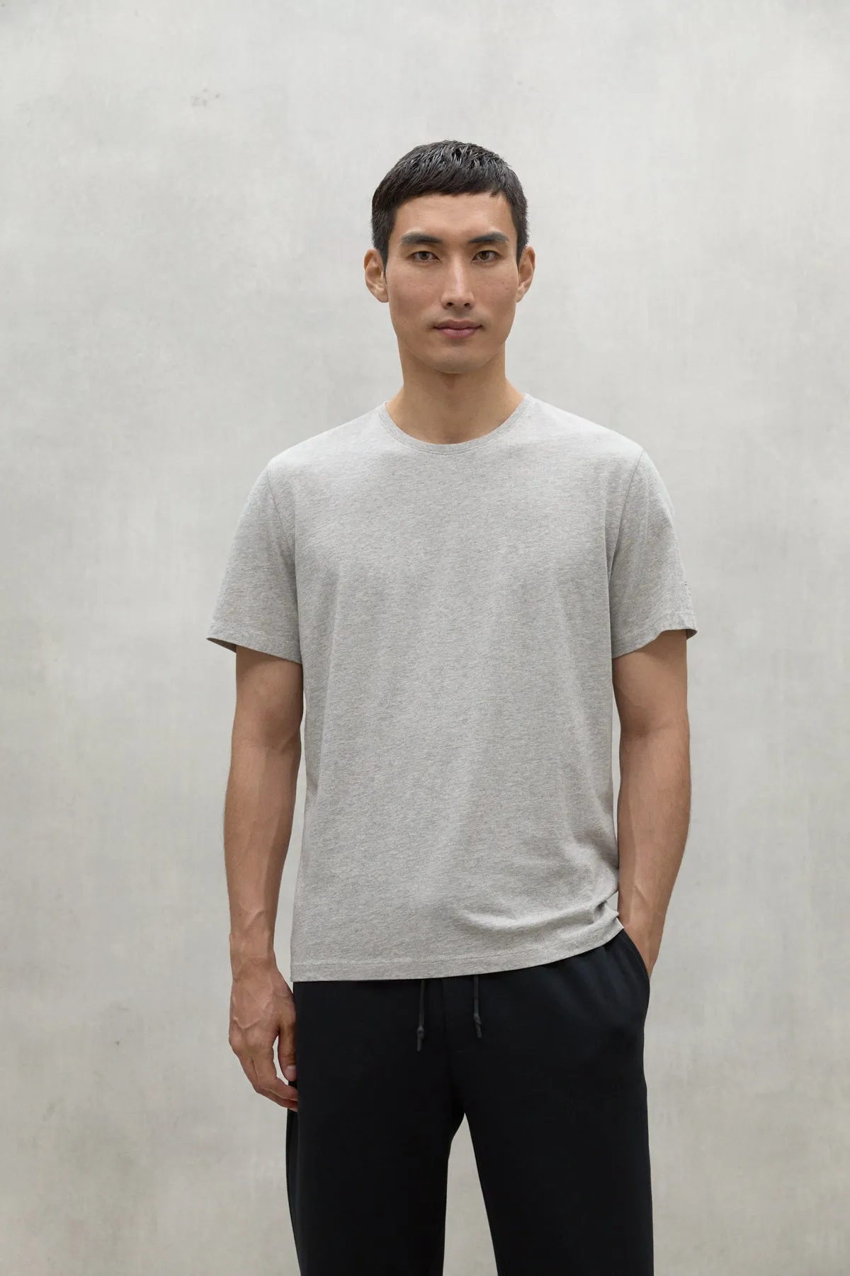 GREY VENT TSHIRT