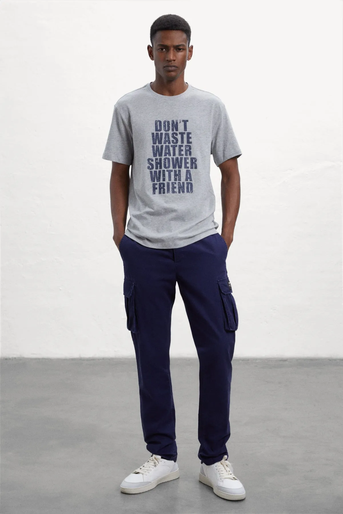 GREY WASTE TSHIRT