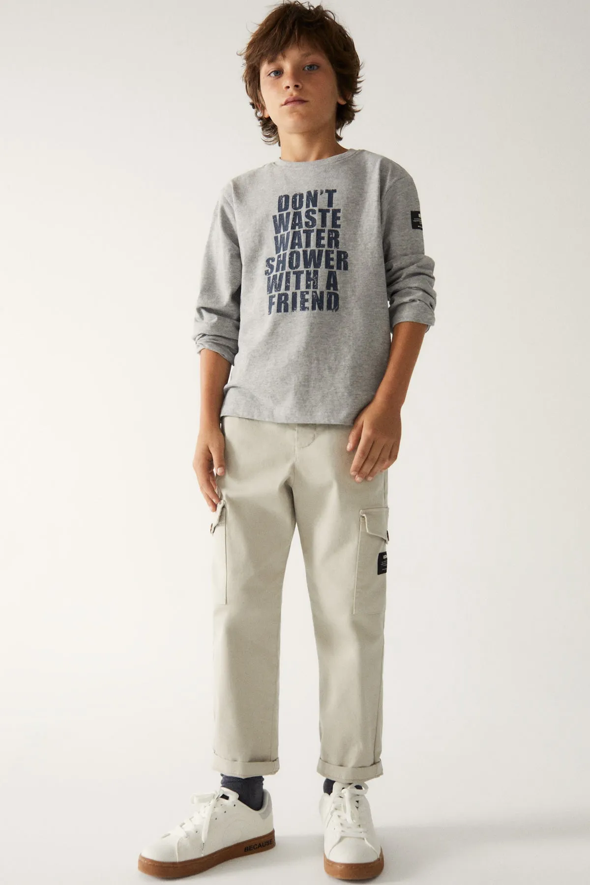 GREY WASTEA TSHIRT