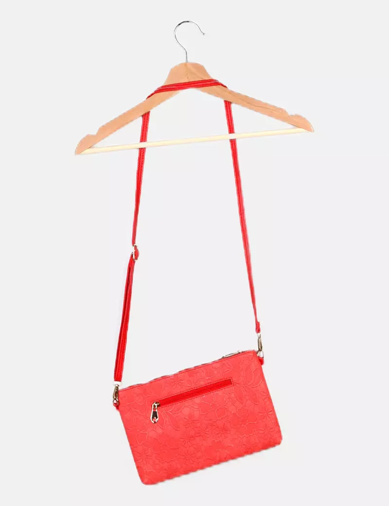 Grusa Bolso rojo texturizado