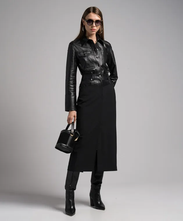 Helmut Lang Black combined skirt