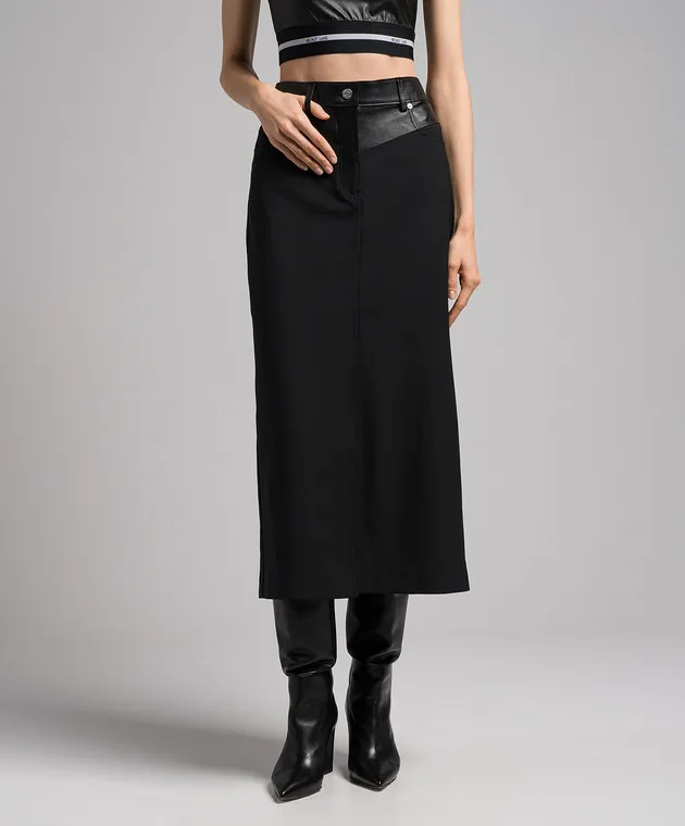 Helmut Lang Black combined skirt